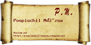 Pospischil Múzsa névjegykártya